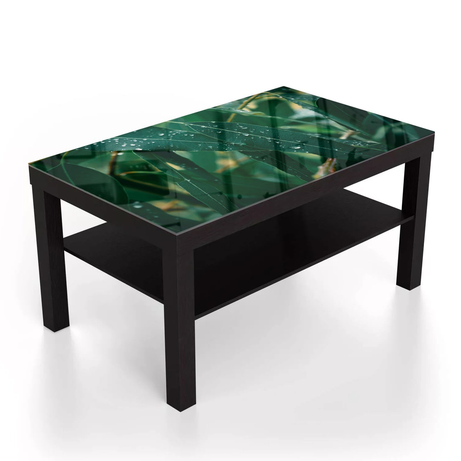 Salontafel 90x55 - Gehard Glas - Eucalyptus Bladeren