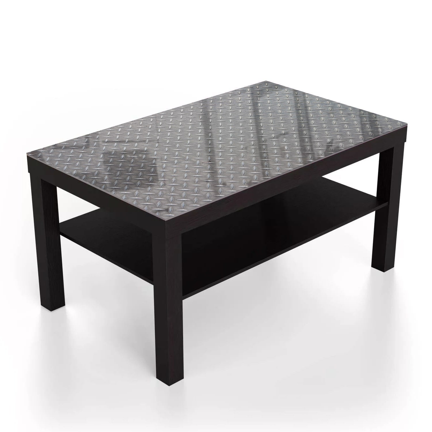 Salontafel 90x55 - Gehard Glas - Traanplaat Textuur