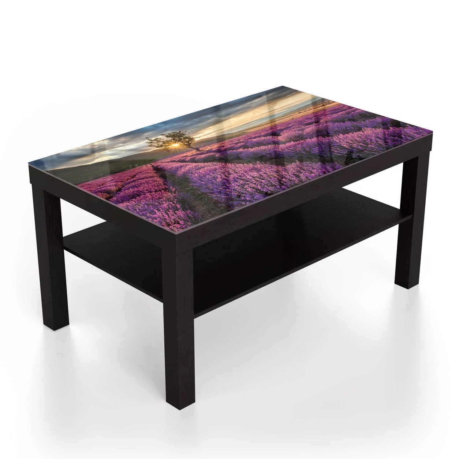 Salontafel 90x55 - Gehard Glas - Lavendel Veld