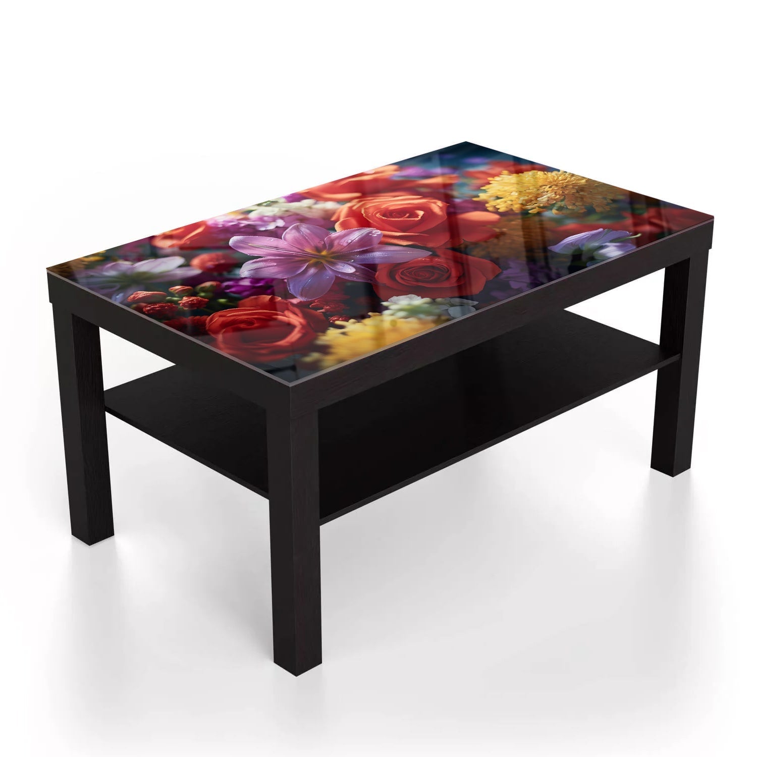 Salontafel 90x55 - Gehard Glas - Bloemenboeket