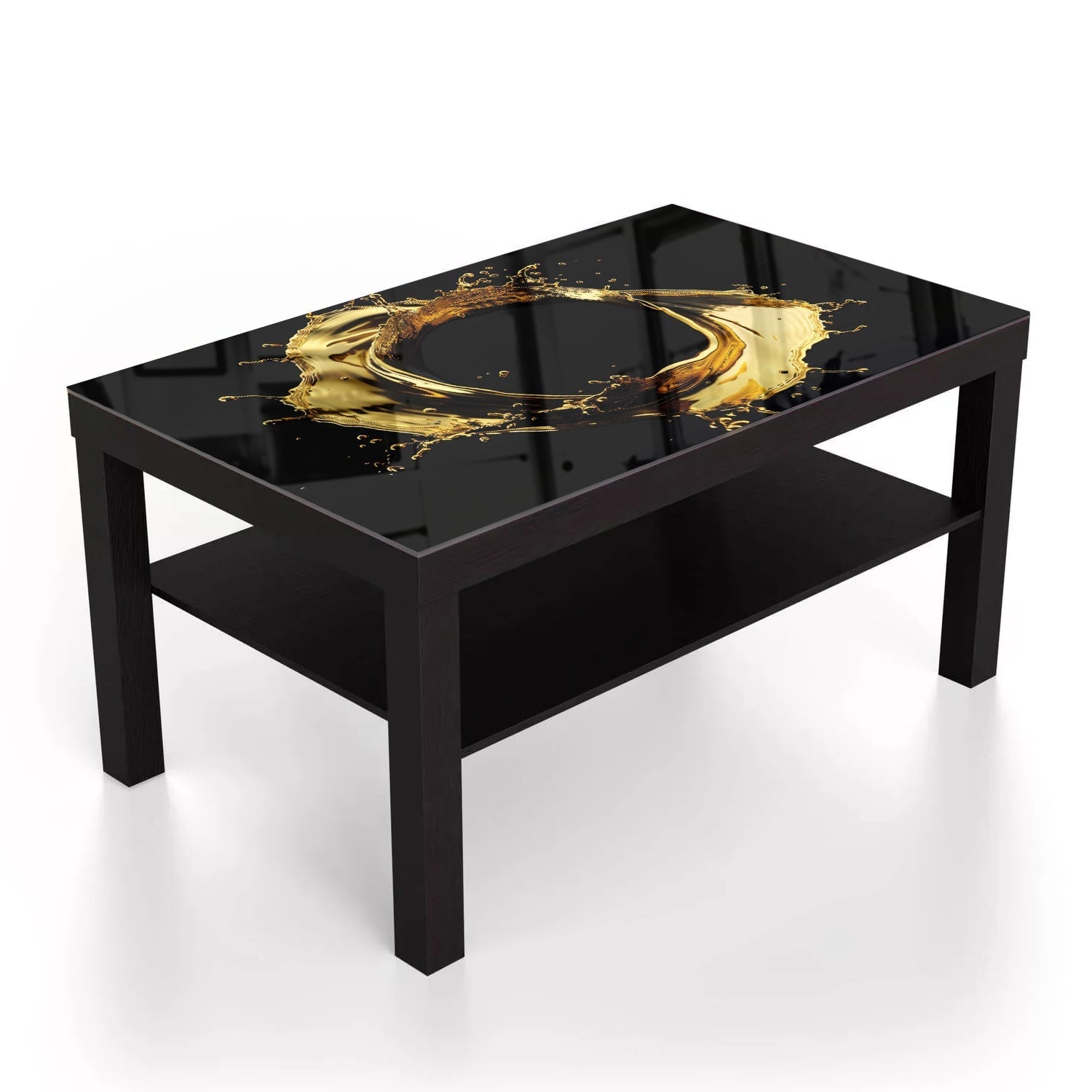 Salontafel 90x55 - Gehard Glas - Gouden Cirkel