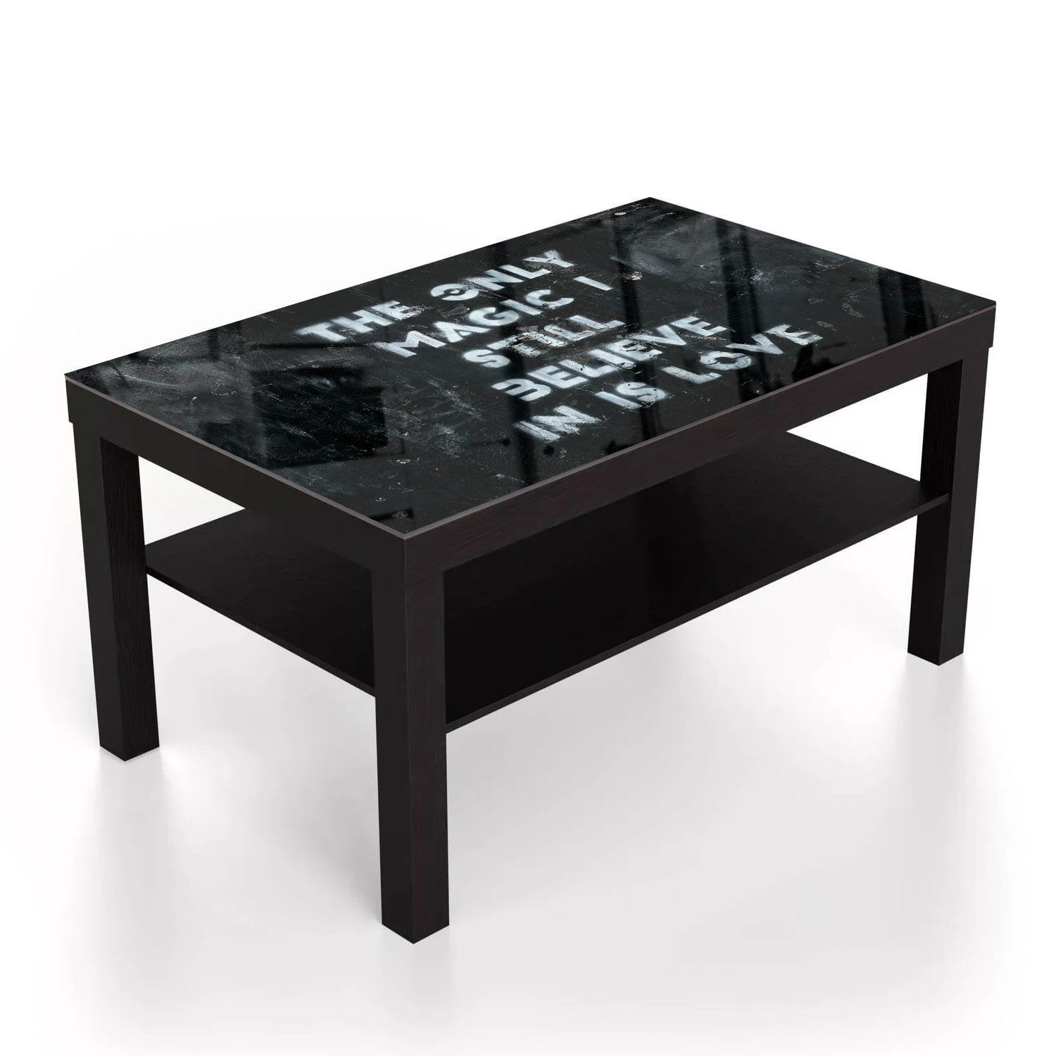 Salontafel 90x55 - Gehard Glas - Quote op Ruwe Achtergrond