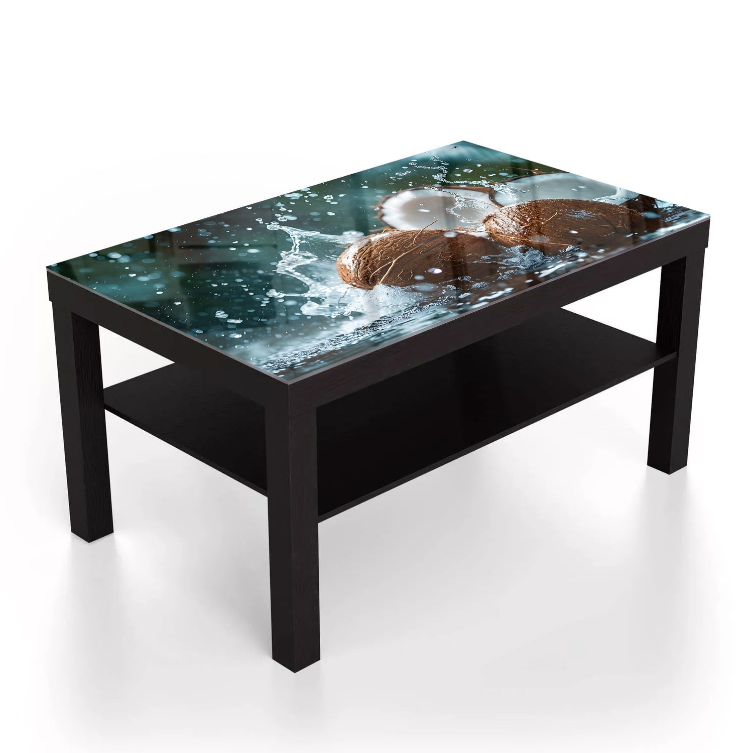 Salontafel 90x55 - Gehard Glas - Kokos Splash