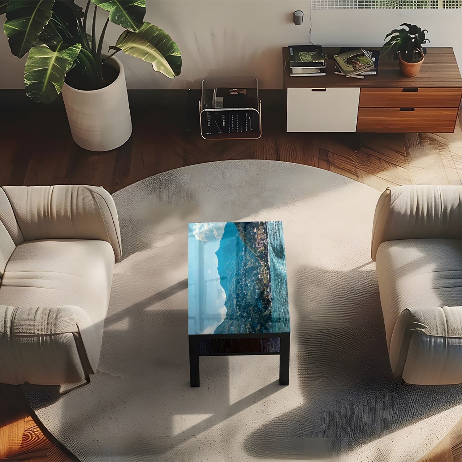 Salontafel 90x55 - Gehard Glas - Varenna in ItaliÃ«