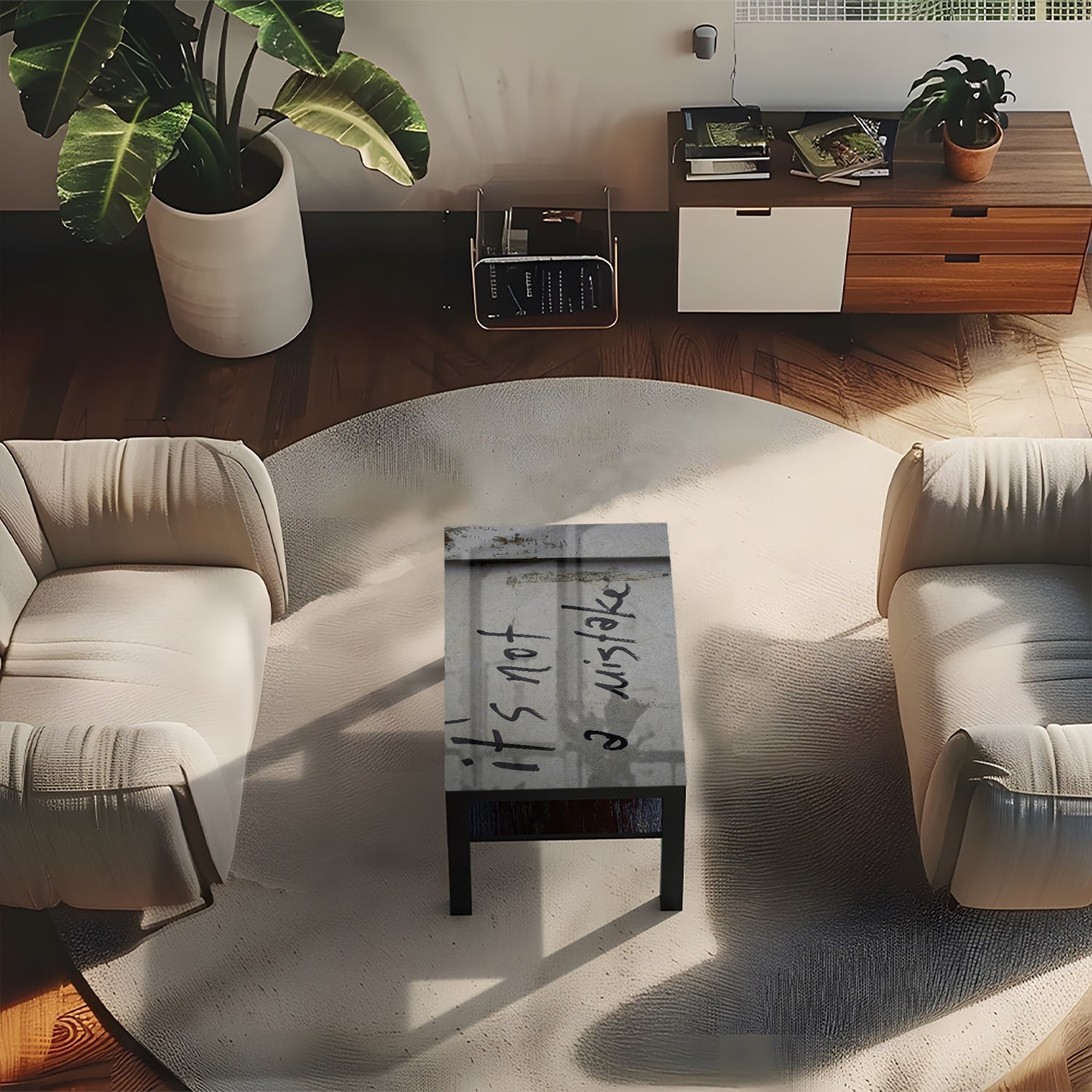 Salontafel 90x55 - Gehard Glas - It's Not a Mistake