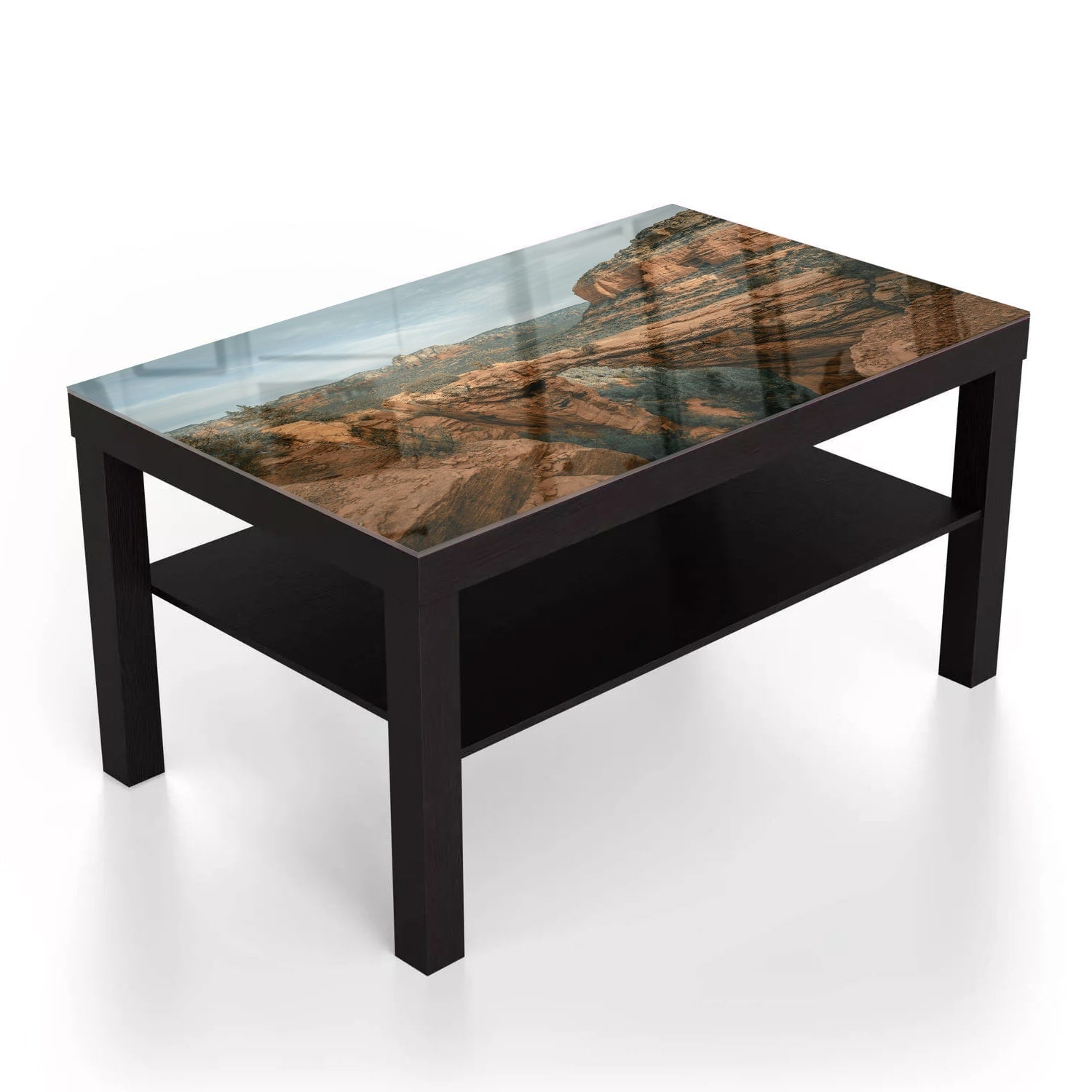 Salontafel 90x55 - Gehard Glas - Rotsen in de Canyons