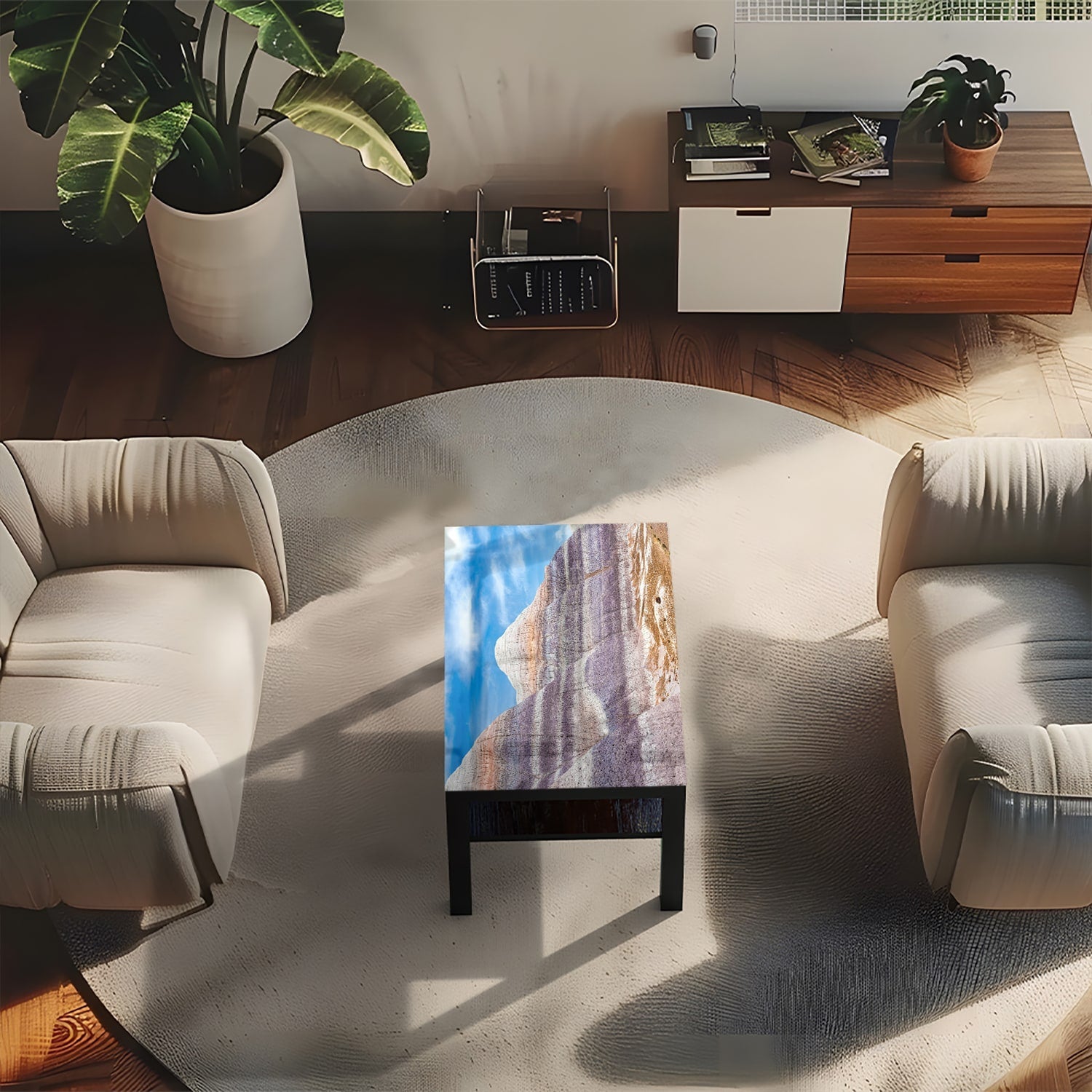 Salontafel 90x55 - Gehard Glas - Yellowstone National Park