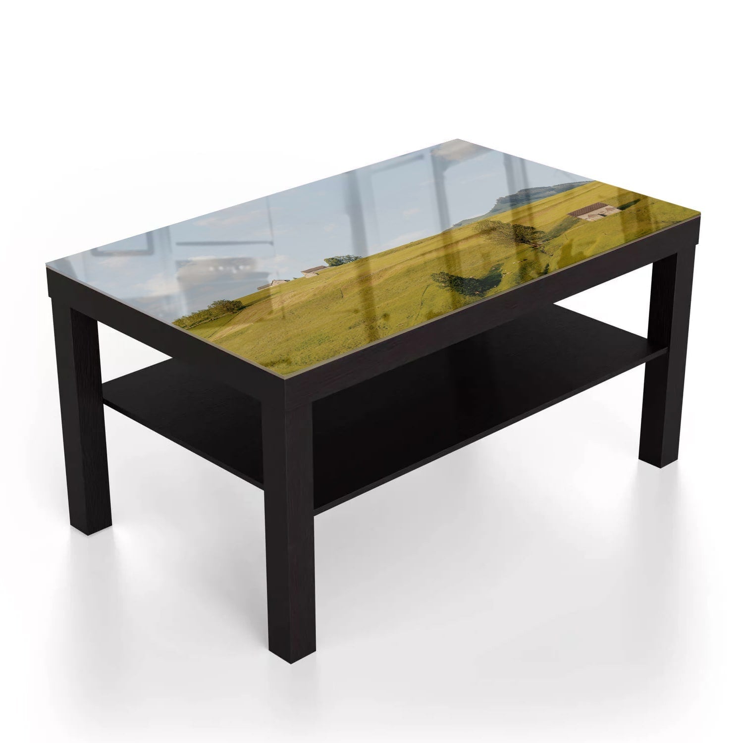 Salontafel 90x55 - Gehard Glas - Heuvelachtig Landschap