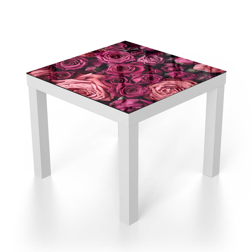 Salontafel 55x55 - Gehard Glas - Achtergronden van Rozen