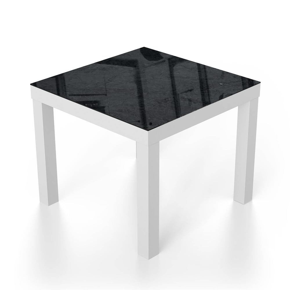 Salontafel 55x55 - Gehard Glas - Zwart Marmer