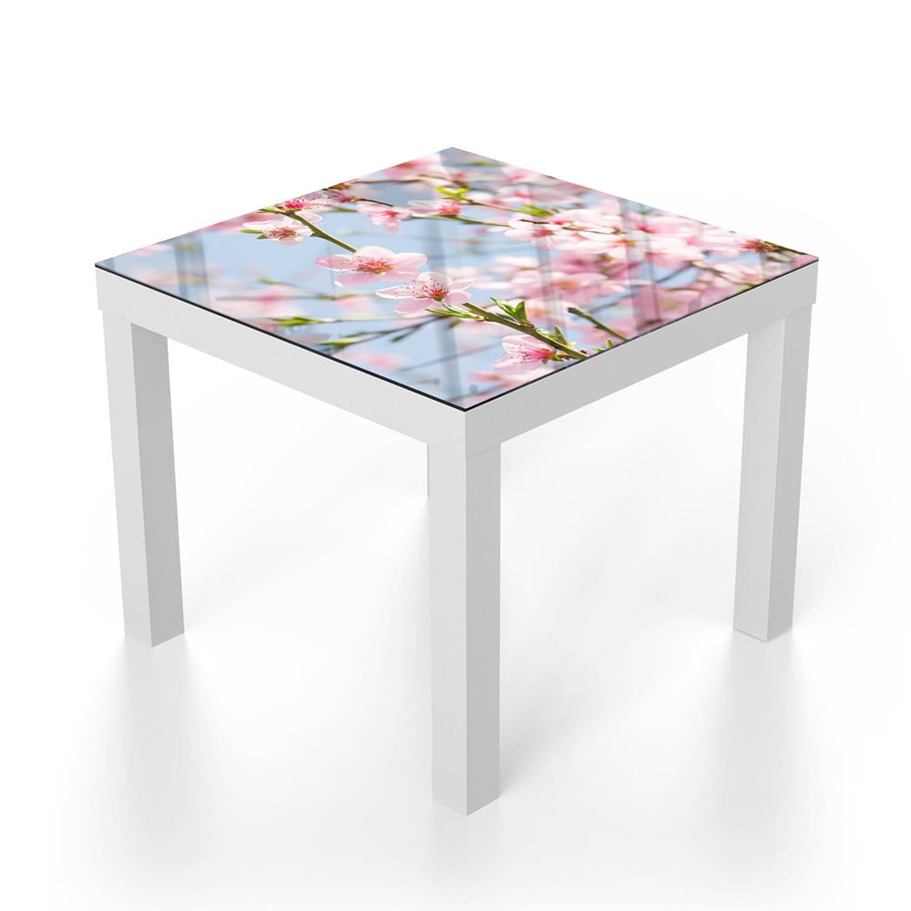 Salontafel 55x55 - Gehard Glas - Lentebloesems