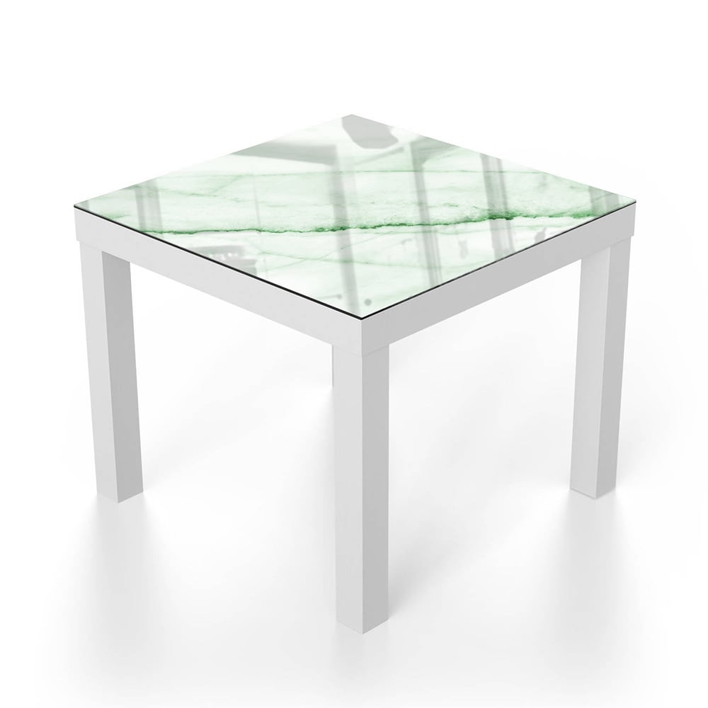 Salontafel 55x55 - Gehard Glas - Smaragd Marmer