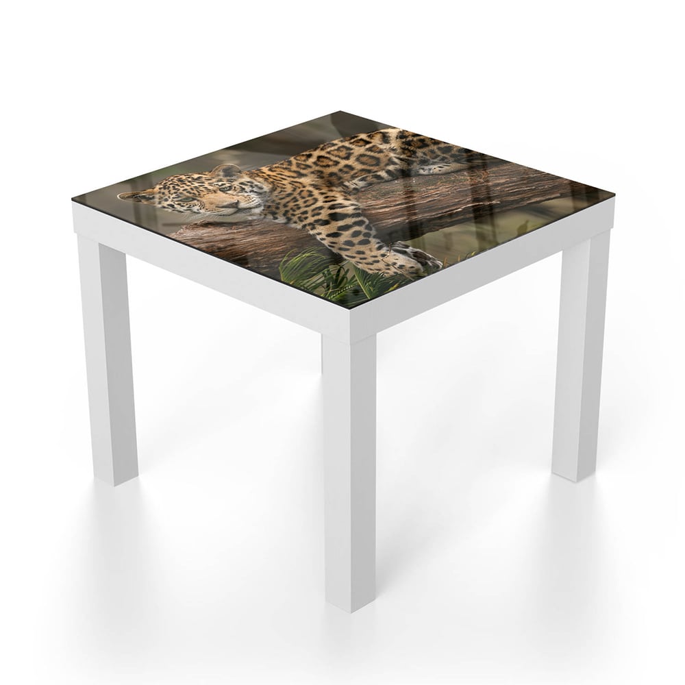 Salontafel 55x55 - Gehard Glas - Jaguar in de Boom