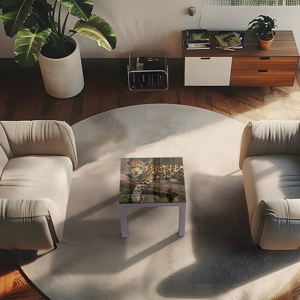 Salontafel 55x55 - Gehard Glas - Jaguar in de Boom