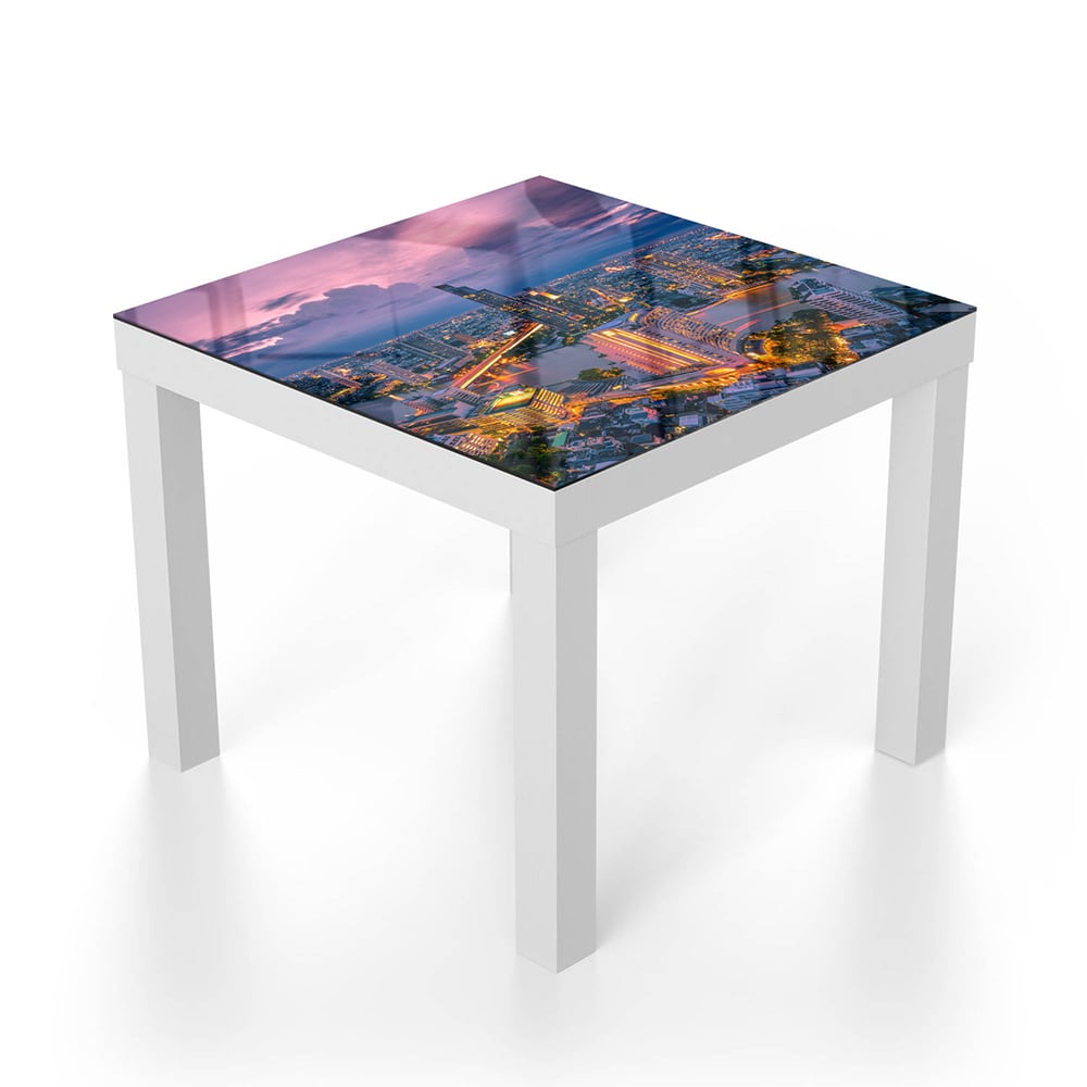 Salontafel 55x55 - Gehard Glas - Bangkok bij Schemering