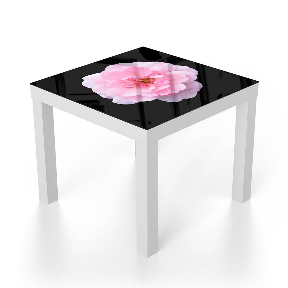 Salontafel 55x55 - Gehard Glas - Lichtroze Floribunda