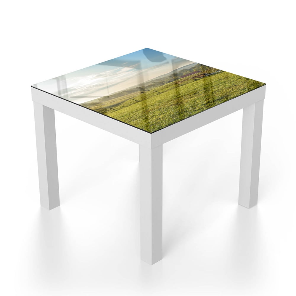 Salontafel 55x55 - Gehard Glas - Veld Bij Smith Mountain