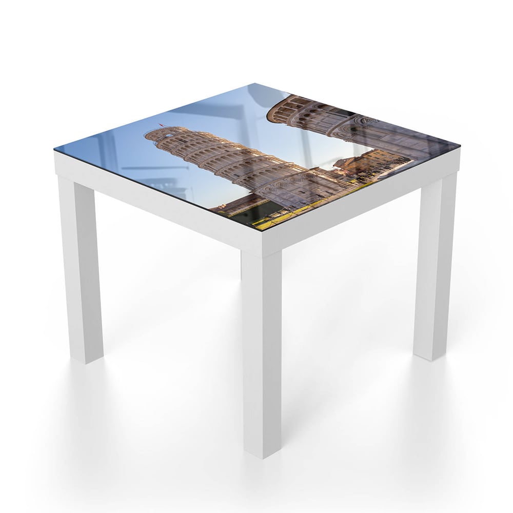 Salontafel 55x55 - Gehard Glas - De Scheve Toren van Pisa