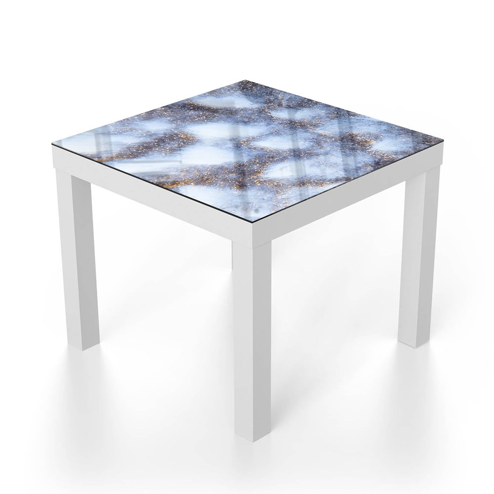 Salontafel 55x55 - Gehard Glas - Bevroren Weidelandschap