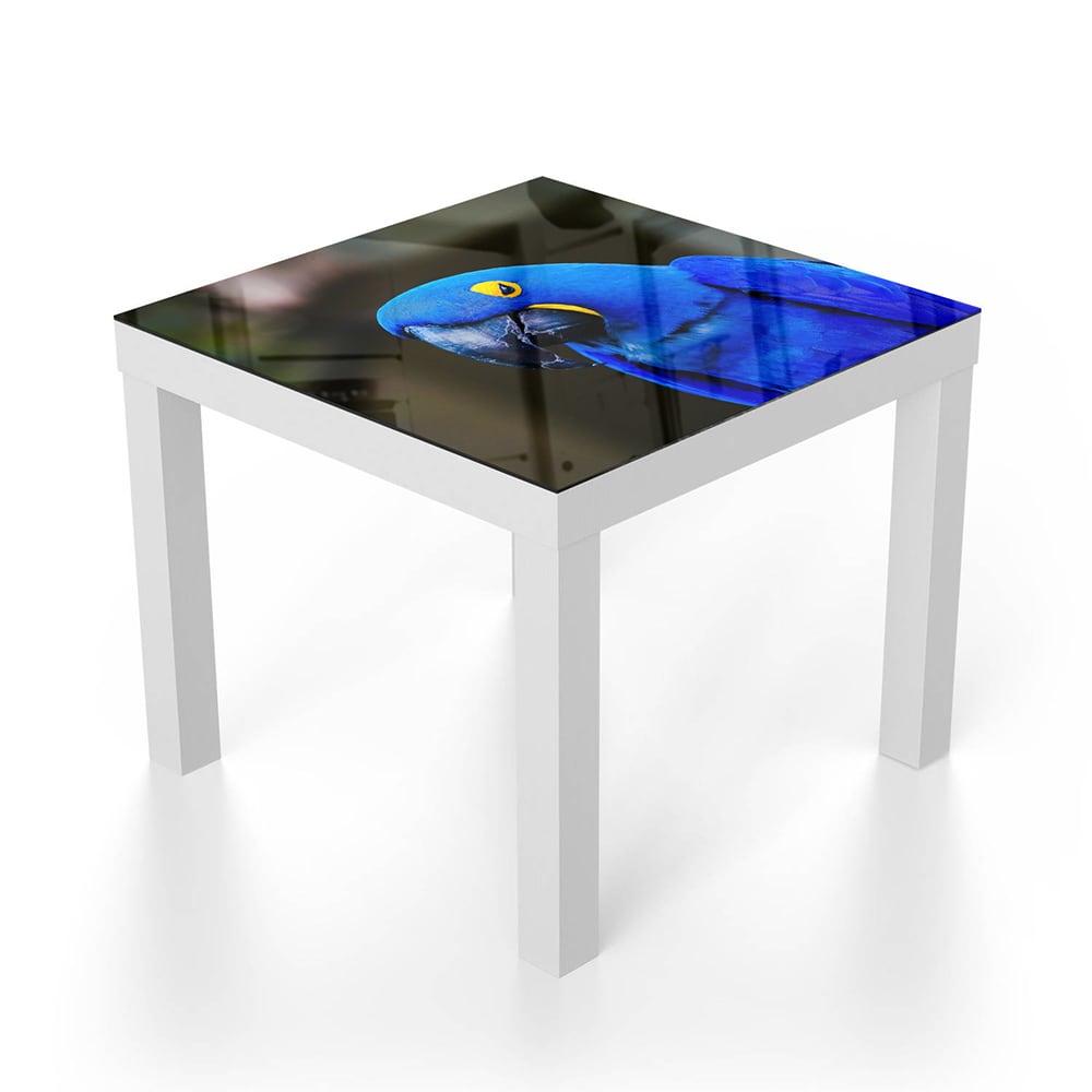 Salontafel 55x55 - Gehard Glas - Blauwe Ara