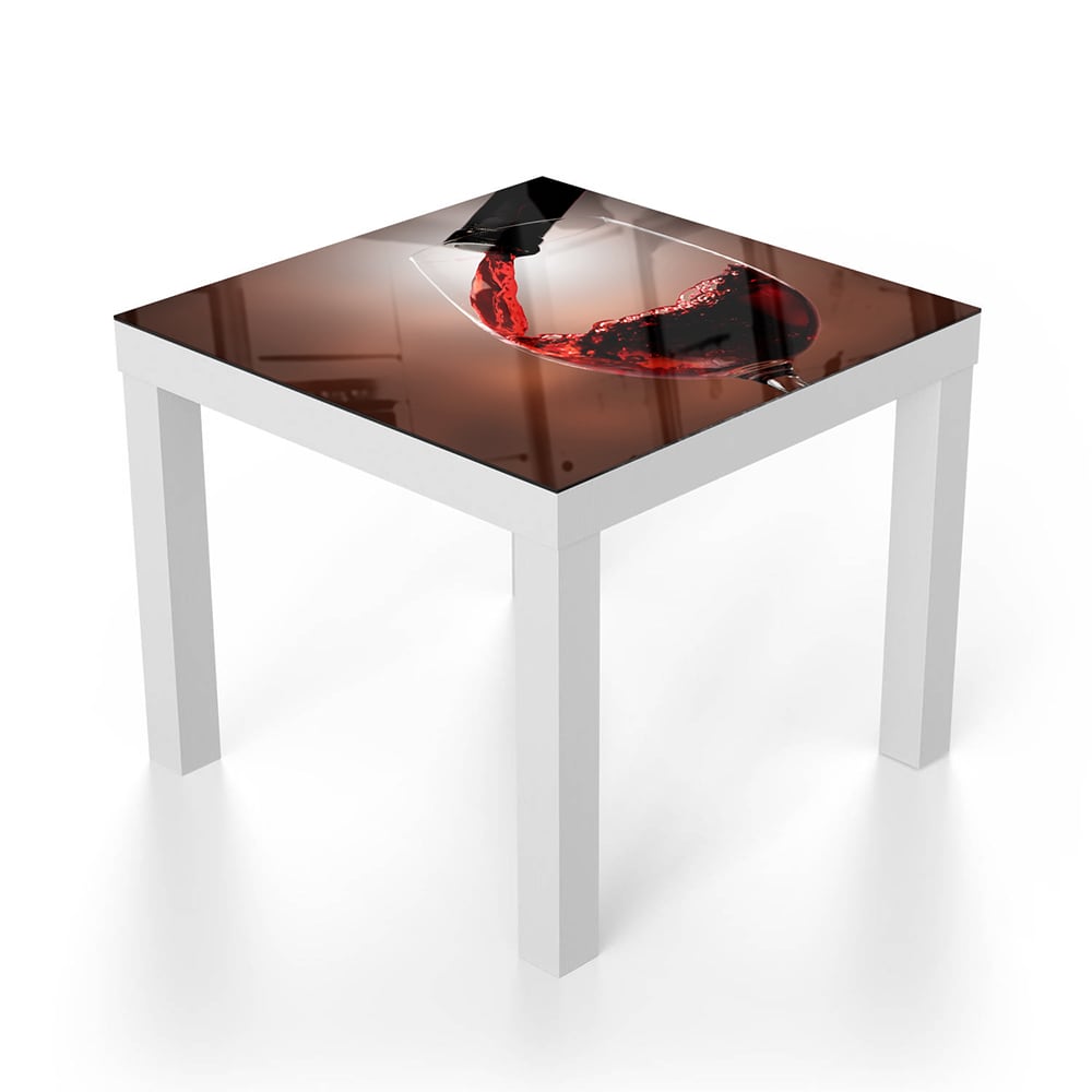 Salontafel 55x55 - Gehard Glas - Wijnschenking