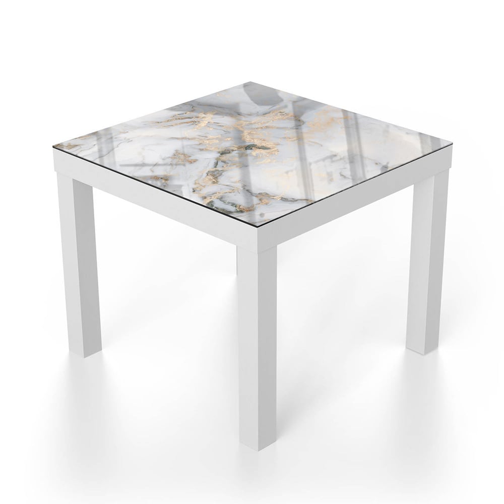 Salontafel 55x55 - Gehard Glas - Luxe Marmer