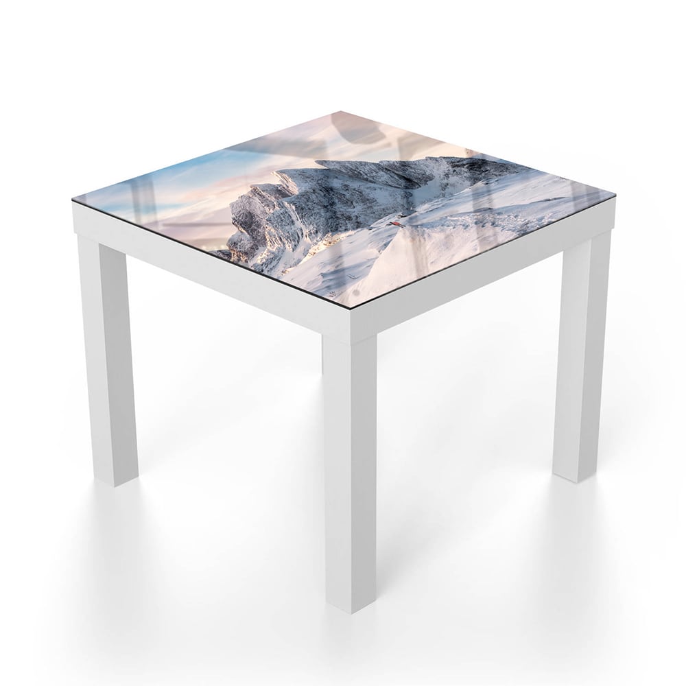 Salontafel 55x55 - Gehard Glas - Sneeuwige Bergtop