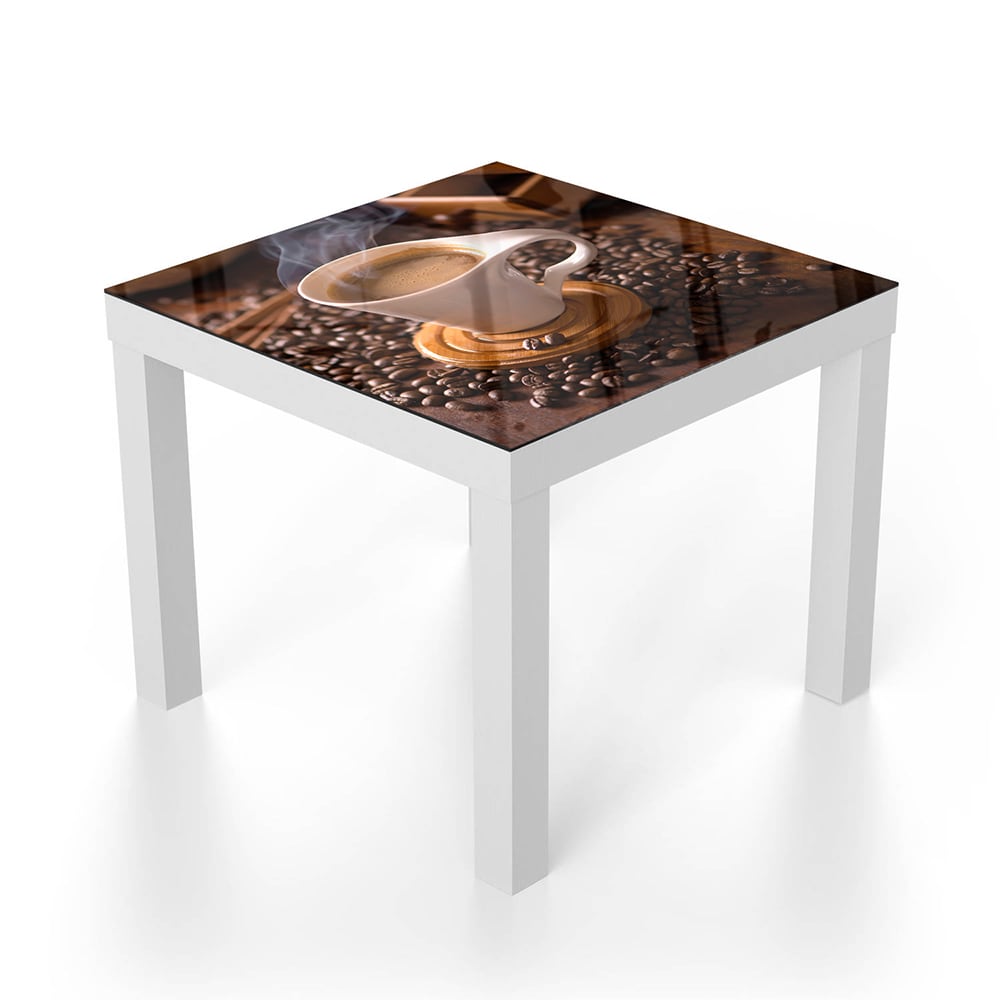 Salontafel 55x55 - Gehard Glas - Warme Kop Koffie