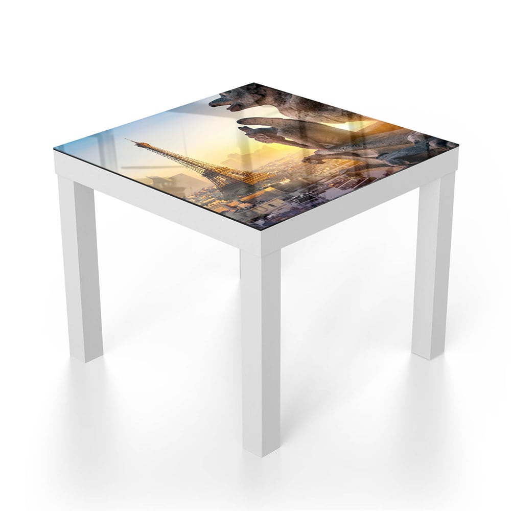 Salontafel 55x55 - Gehard Glas - Eiffeltoren en Chimera