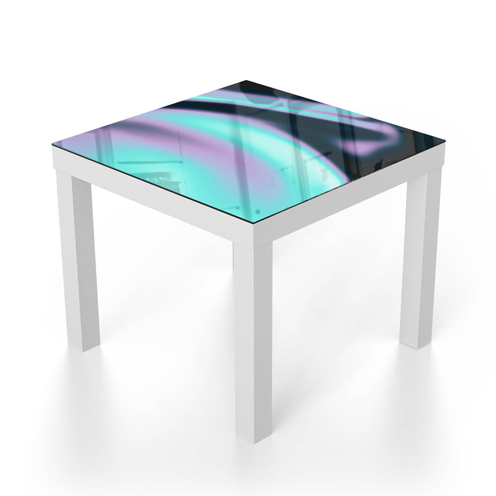 Salontafel 55x55 - Gehard Glas - Neon Golven