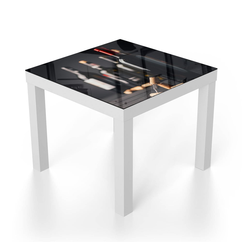 Salontafel 55x55 - Gehard Glas - Wijnfles en Kurken