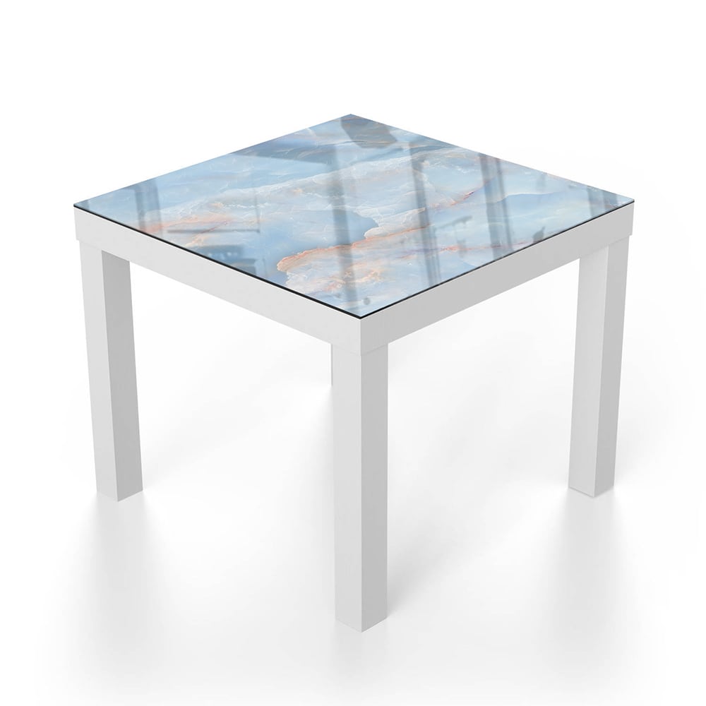 Salontafel 55x55 - Gehard Glas - Hemels Marmer