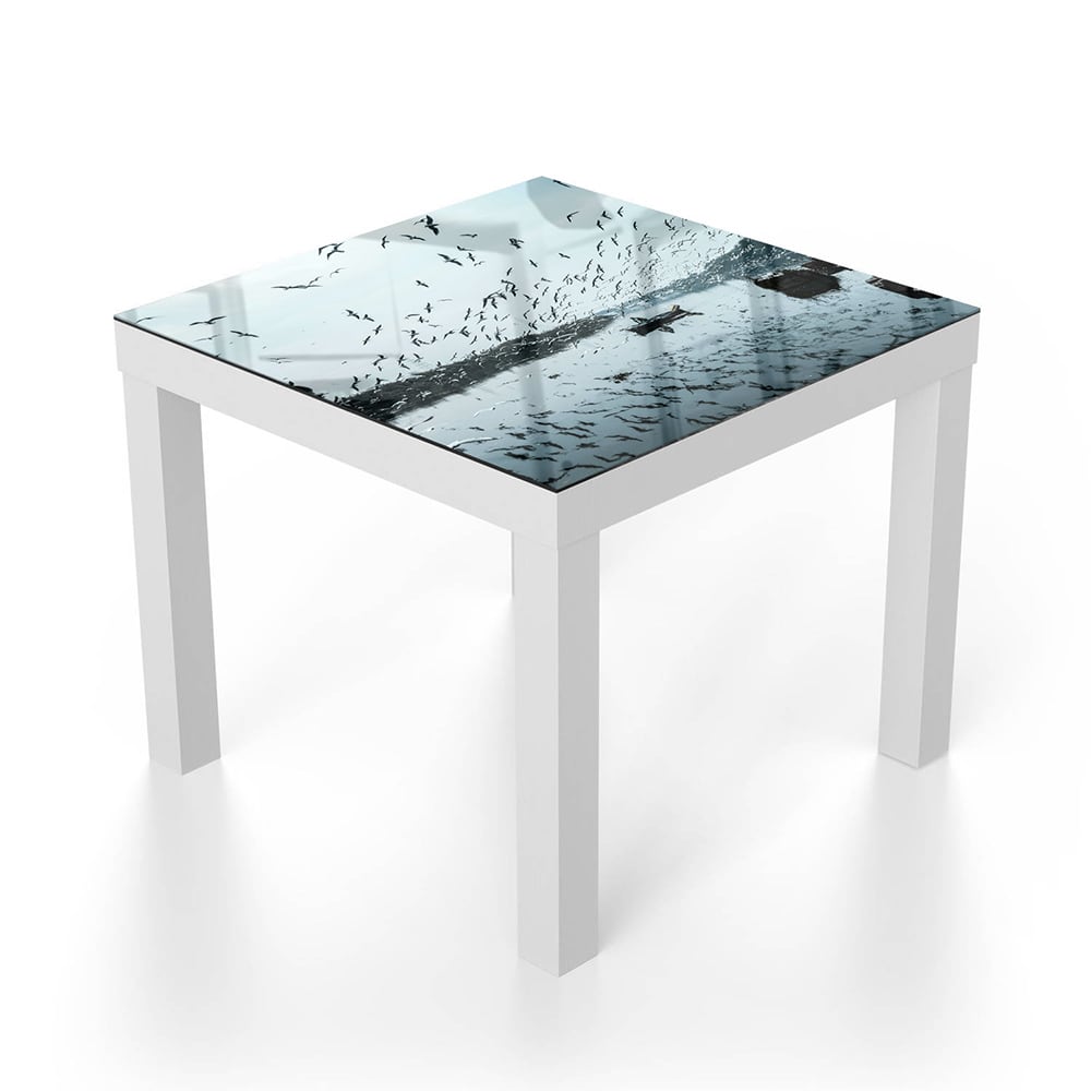 Salontafel 55x55 - Gehard Glas - Vogelvlucht over Water