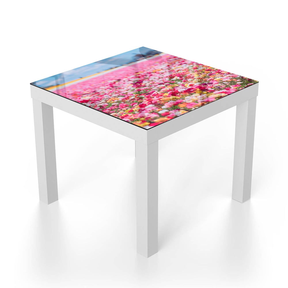 Salontafel 55x55 - Gehard Glas - Zee van Bloemen