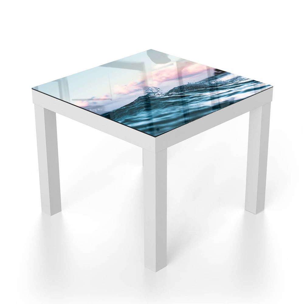 Salontafel 55x55 - Gehard Glas - Brekende Golven