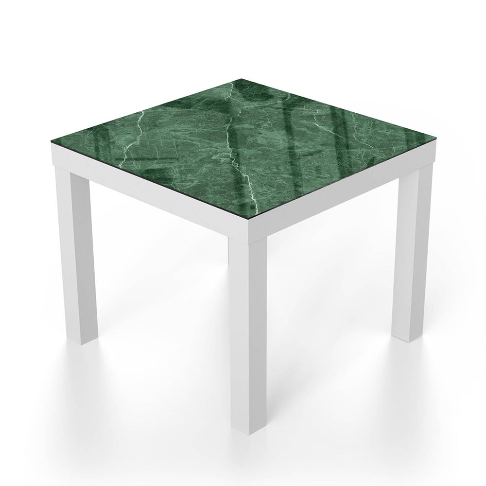 Salontafel 55x55 - Gehard Glas - Groen Marmer