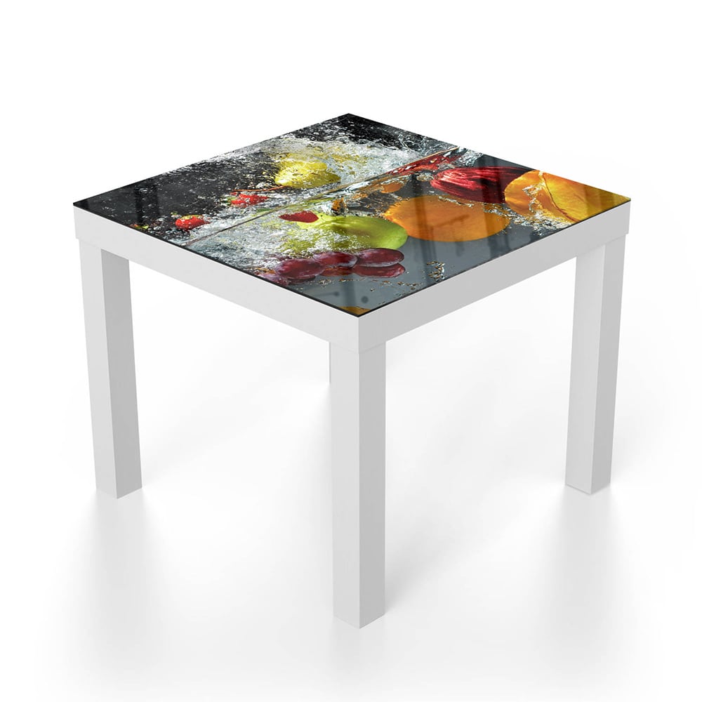 Salontafel 55x55 - Gehard Glas - Fruit Splash