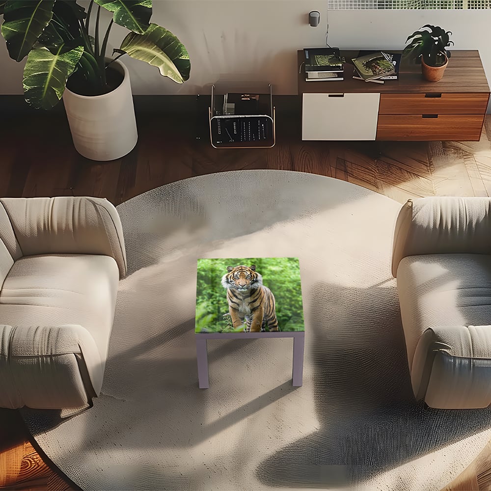 Salontafel 55x55 - Gehard Glas - Bengaalse Tijger