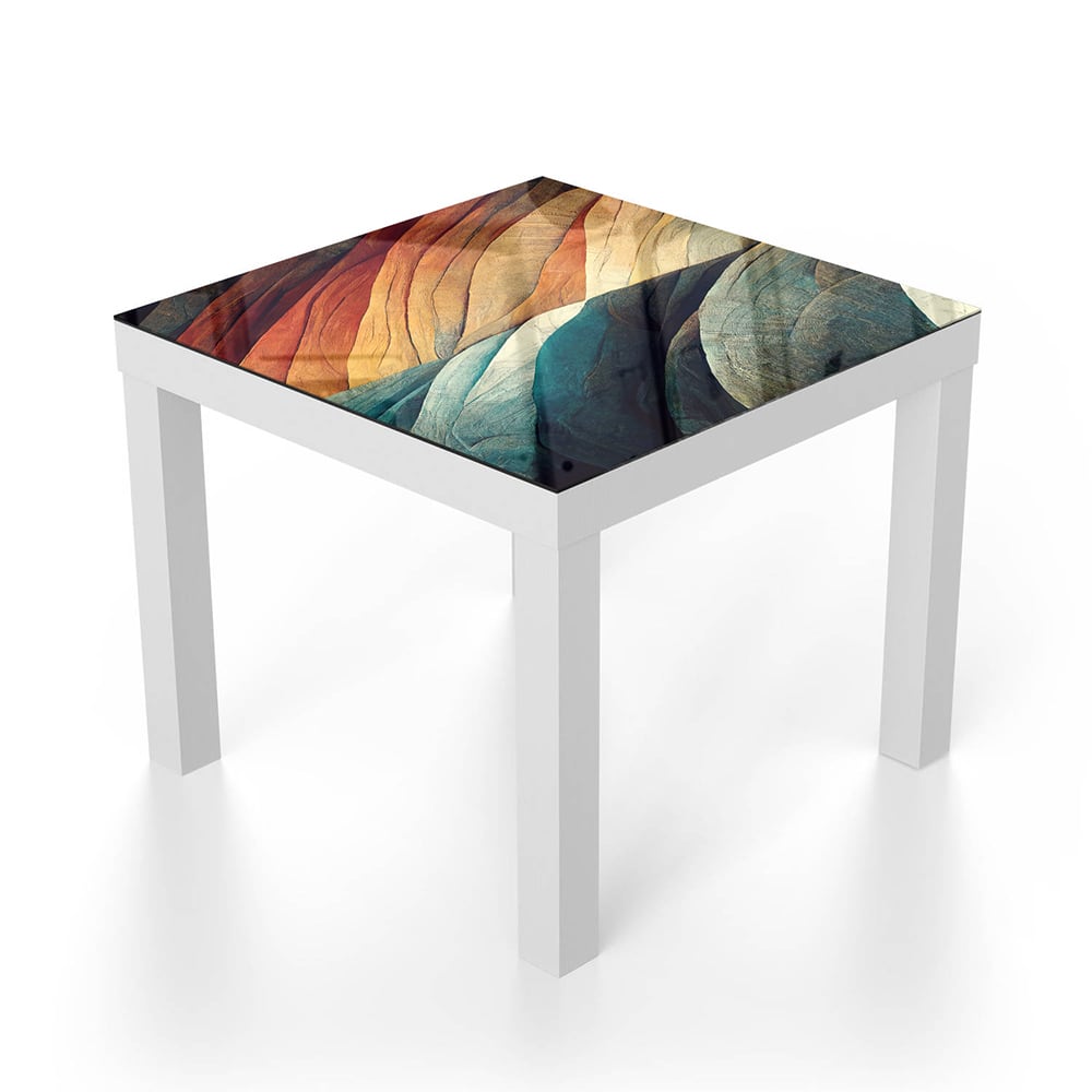 Salontafel 55x55 - Gehard Glas - Abstracte Natuurlijke Golven