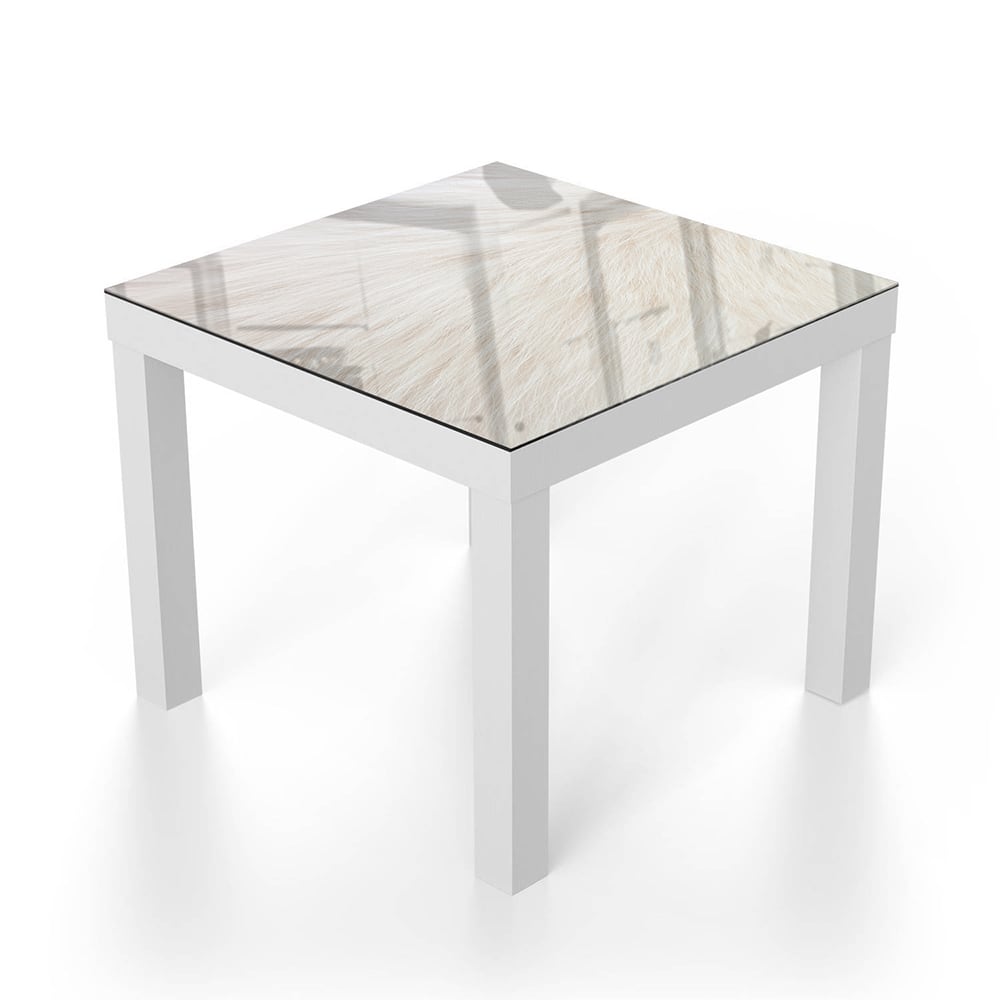 Salontafel 55x55 - Gehard Glas - Witte Vacht