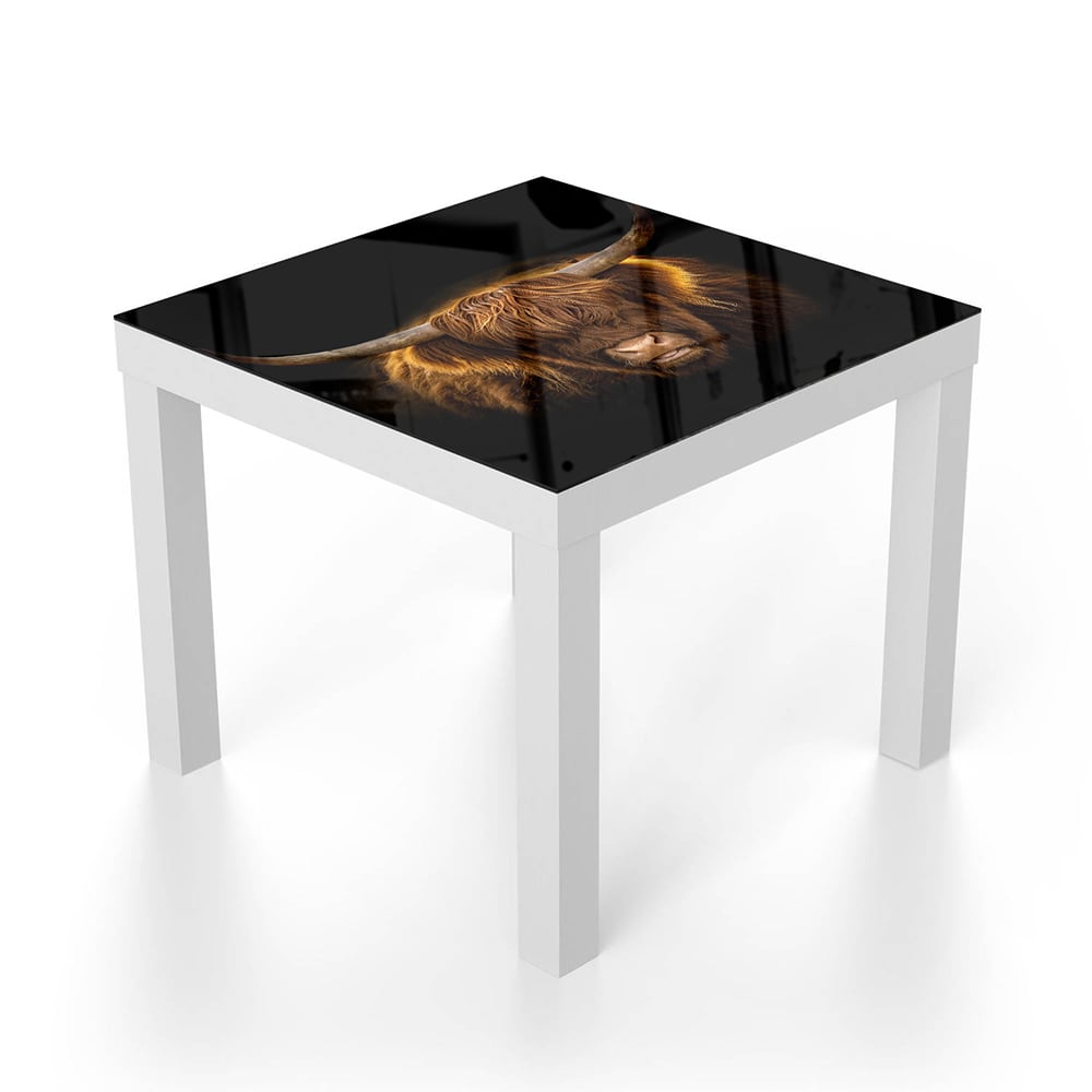 Salontafel 55x55 - Gehard Glas - Schotse Hoogland in de Winter