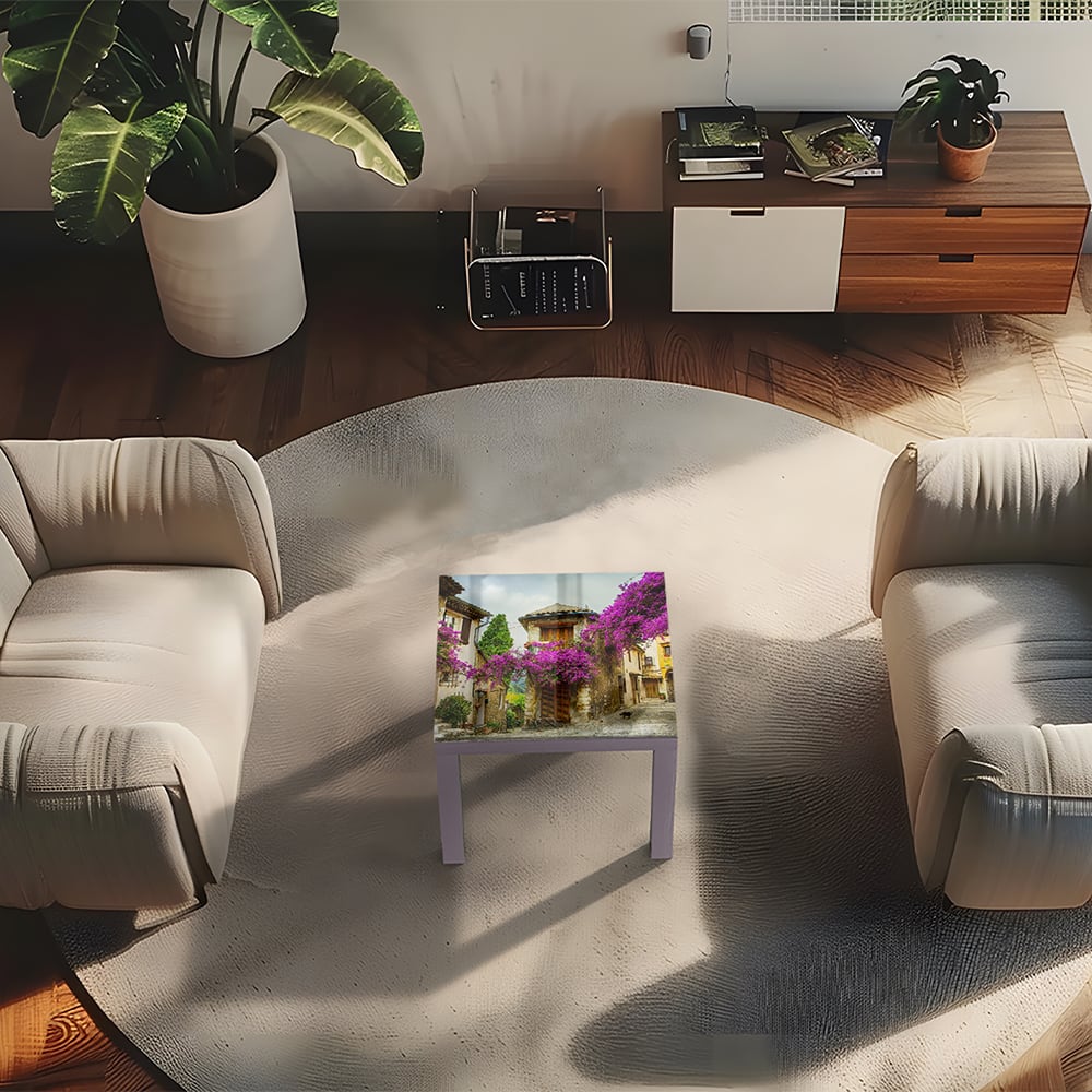 Salontafel 55x55 - Gehard Glas - Oud Stadje in de Provence