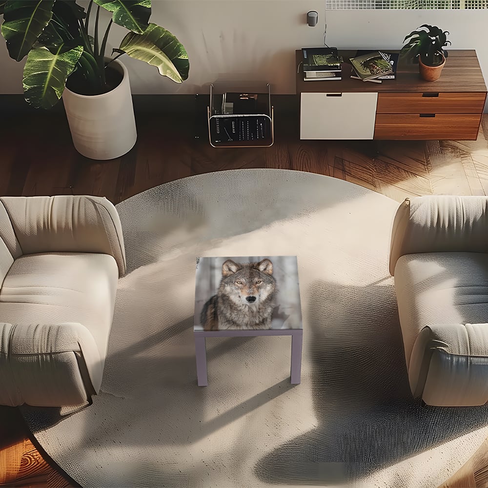 Salontafel 55x55 - Gehard Glas - Grijze Wolf