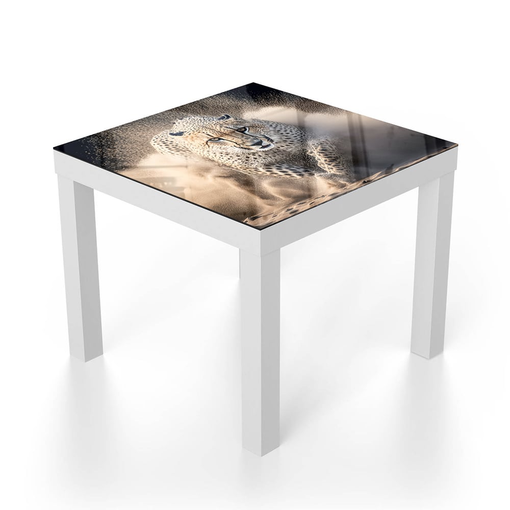 Salontafel 55x55 - Gehard Glas - Cheetah