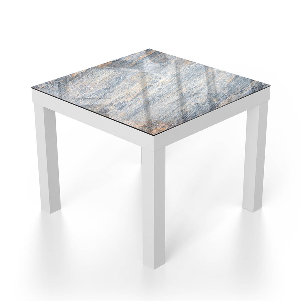 Salontafel 55x55 - Gehard Glas - Gekleurd Leisteen