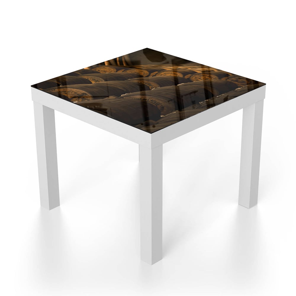 Salontafel 55x55 - Gehard Glas - Wijnvaten