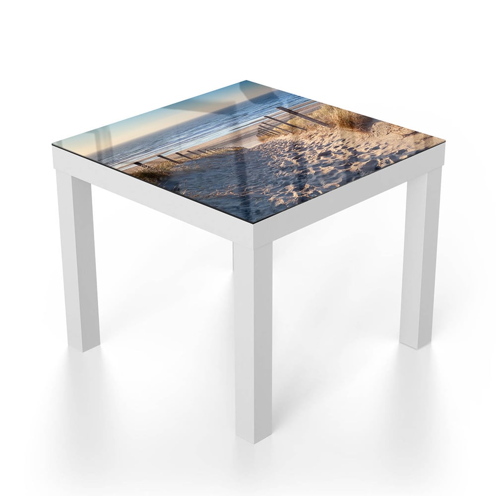 Salontafel 55x55 - Gehard Glas - Pad naar de Noordzee