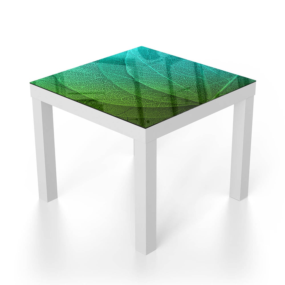 Salontafel 55x55 - Gehard Glas - Bladeren in detail