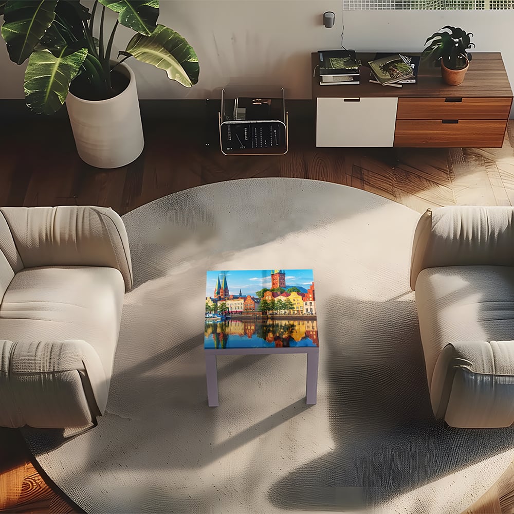 Salontafel 55x55 - Gehard Glas - LÃ¼beck aan het Water