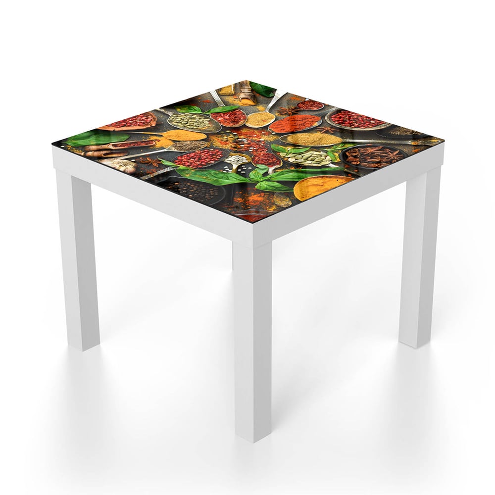 Salontafel 55x55 - Gehard Glas - Kruidige Kleurenpracht